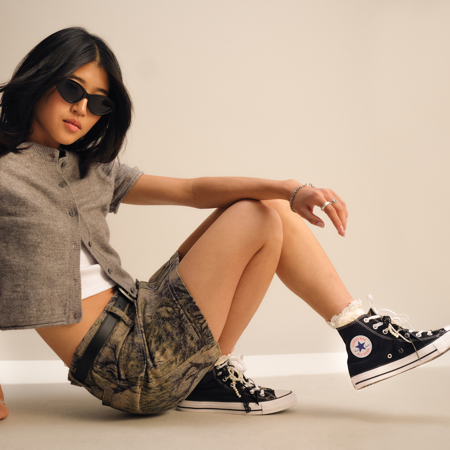 Converse All Star Hi - Women's - White/Black