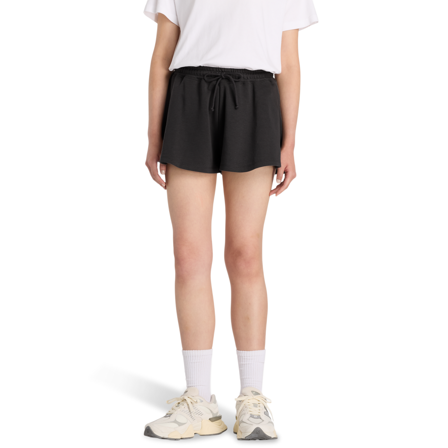 New Balance French Terry Circle Shorts - Women's - Black