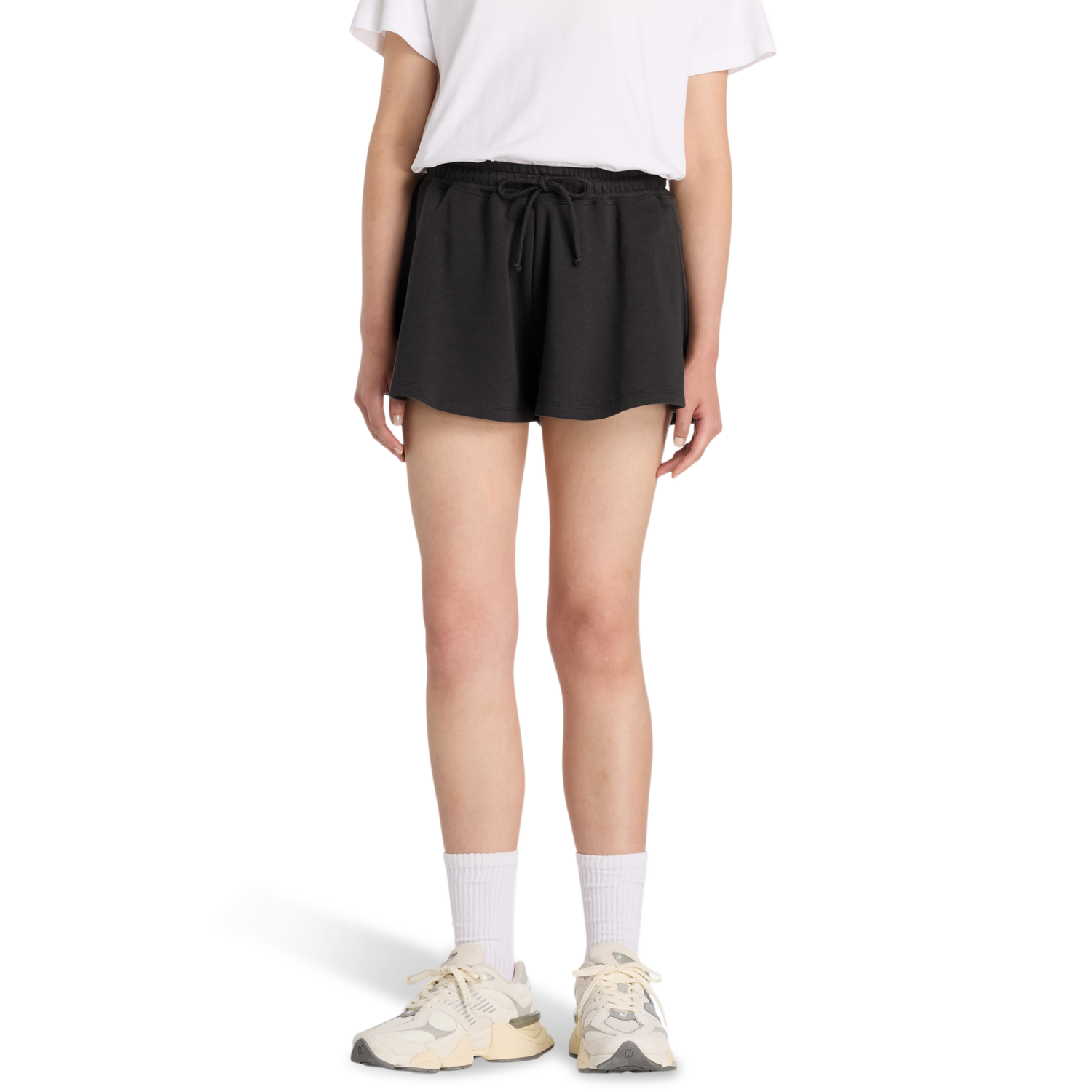 New Balance French Terry Circle Shorts - Women's - Black