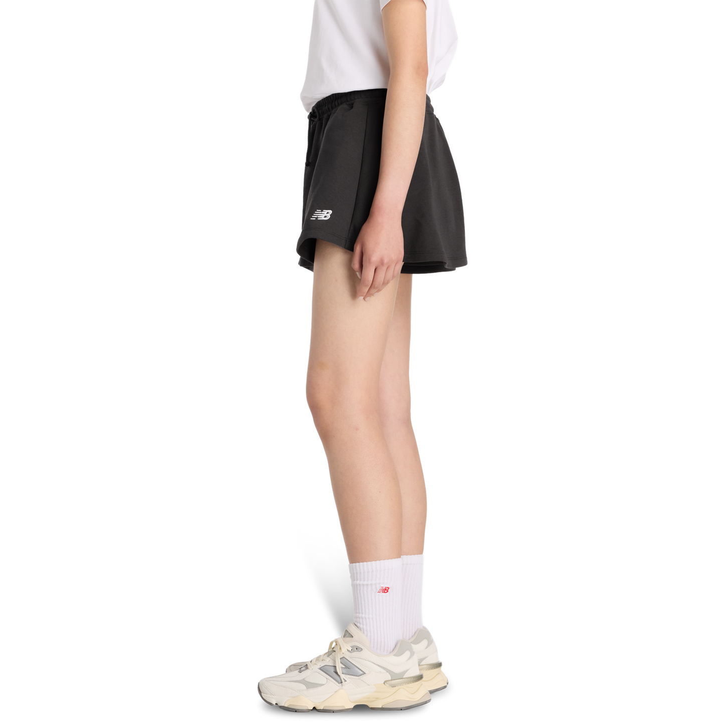New Balance French Terry Circle Shorts - Women's - Black