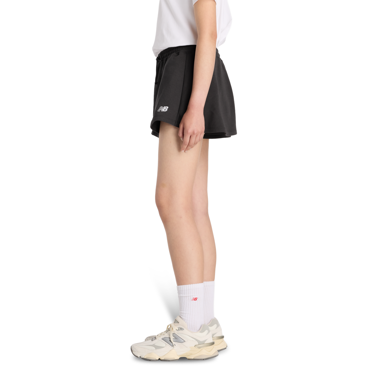 New Balance French Terry Circle Shorts - Women's - Black