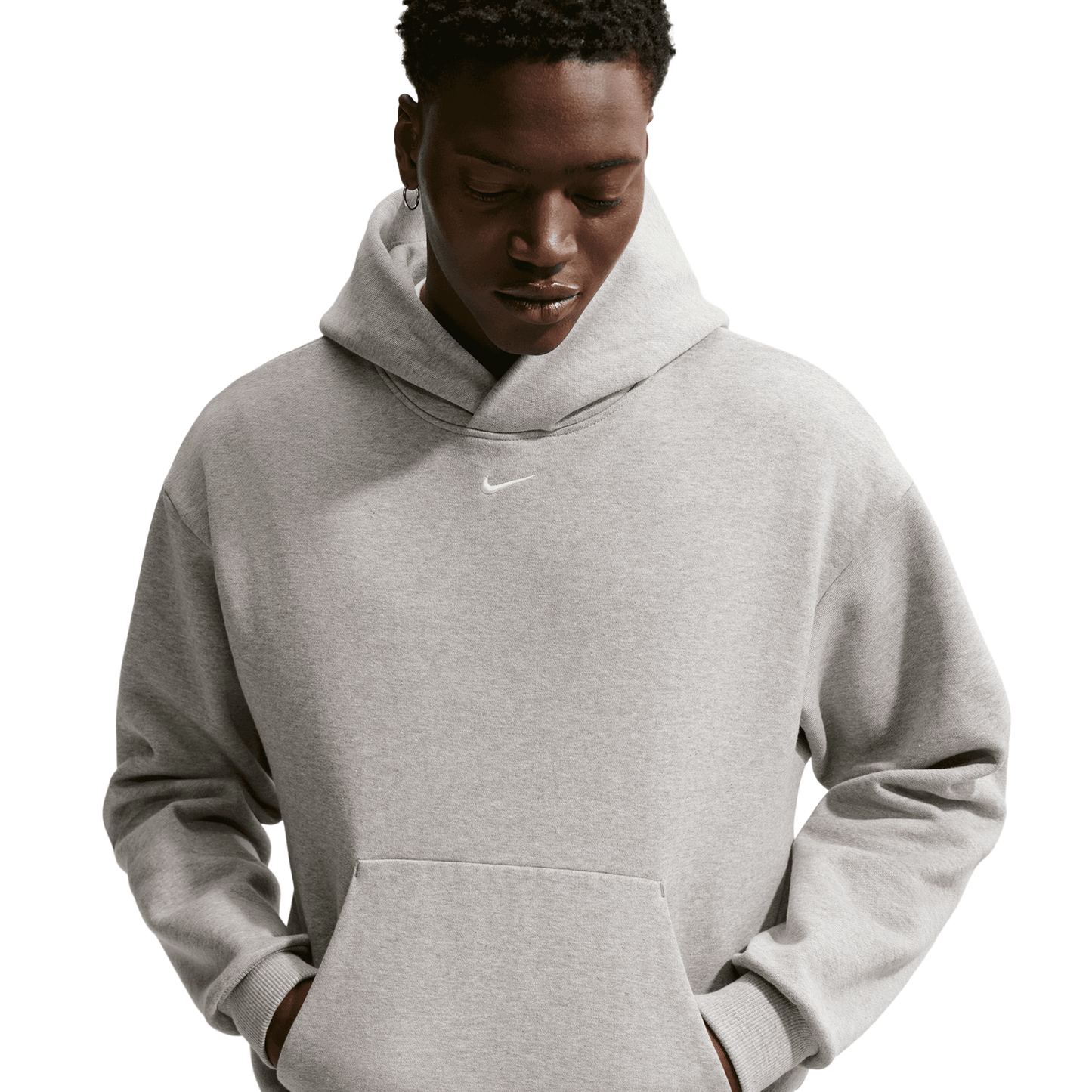 Nike Solo Pullover Concept Hoodie - Men's - Gray/White