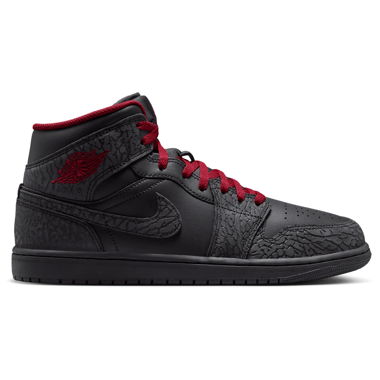 Jordan AJ 1 Mid SE - Men's - Tough Red/Black/Black