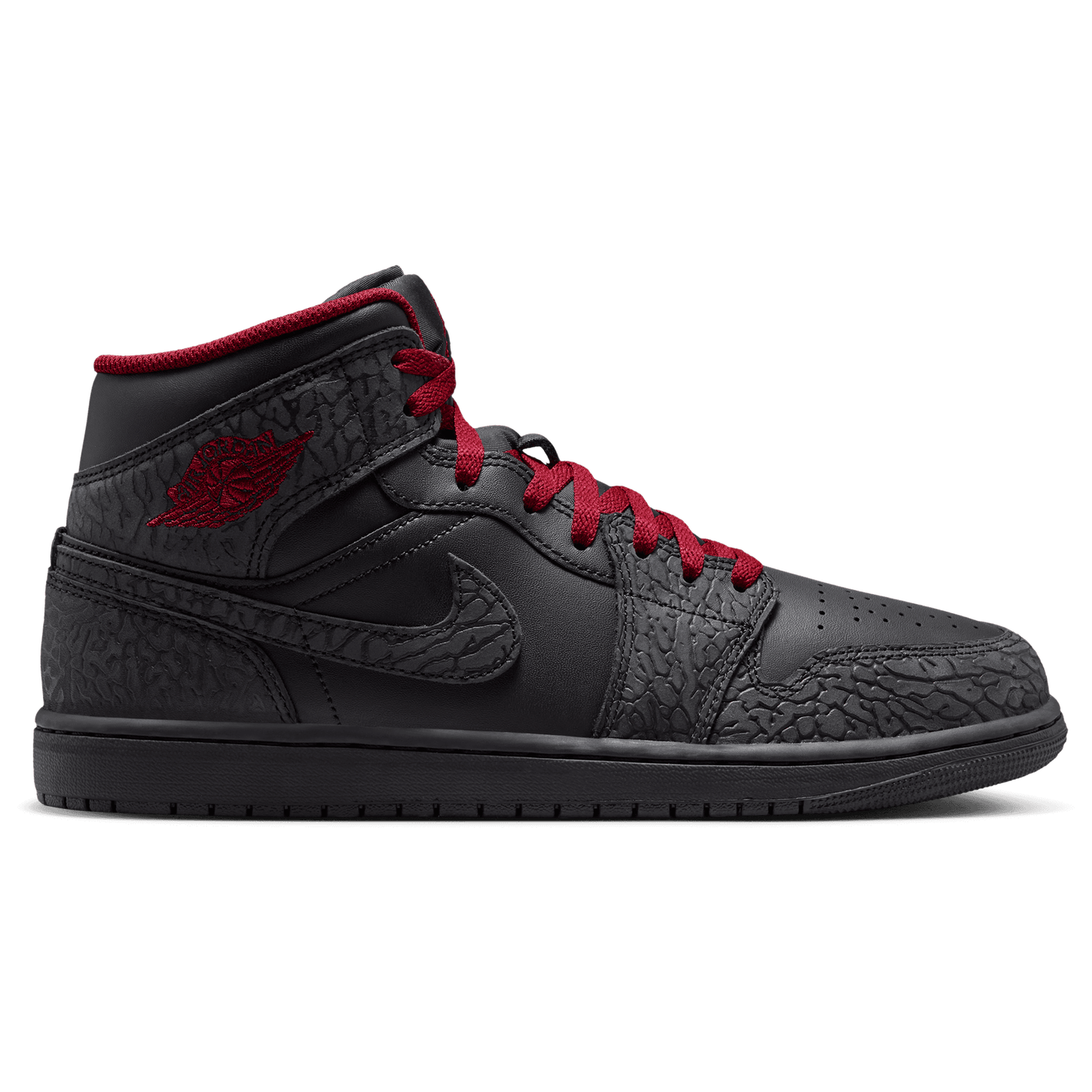 Jordan AJ 1 Mid SE - Men's - Tough Red/Black/Black