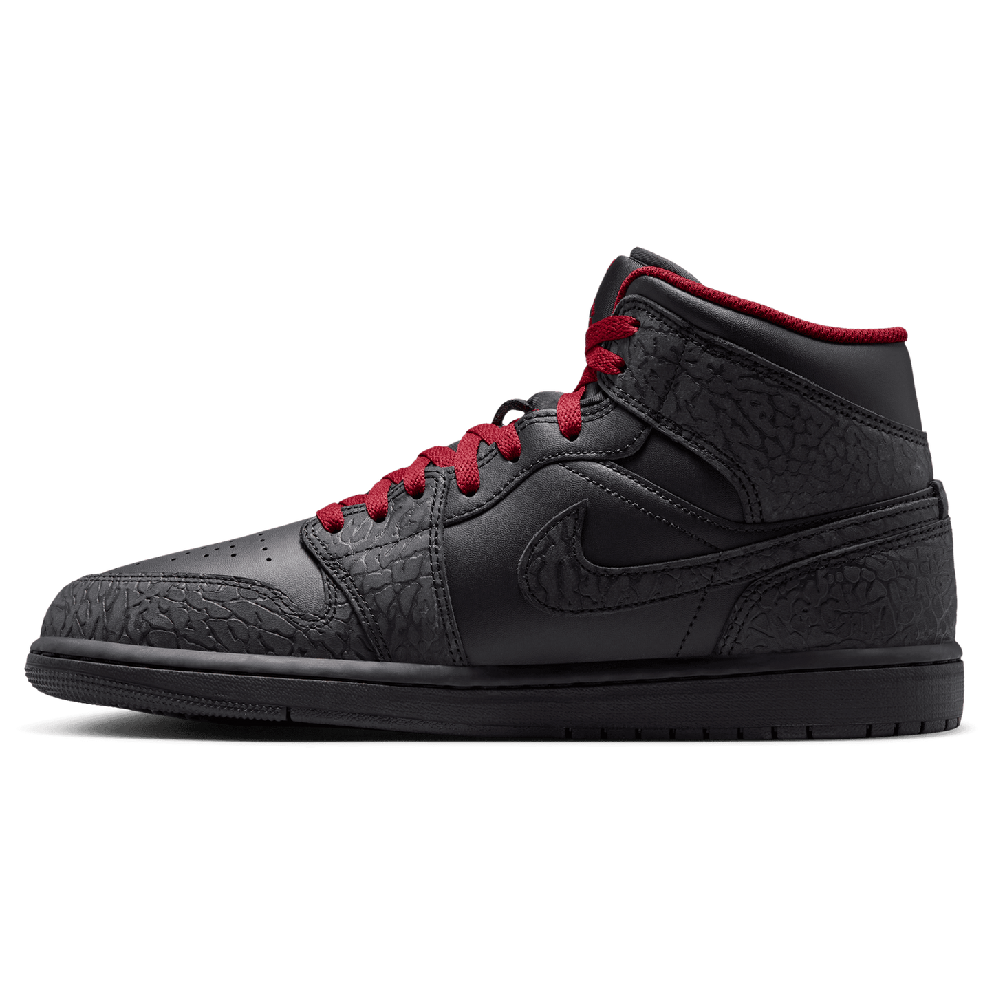 Jordan AJ 1 Mid SE - Men's - Tough Red/Black/Black