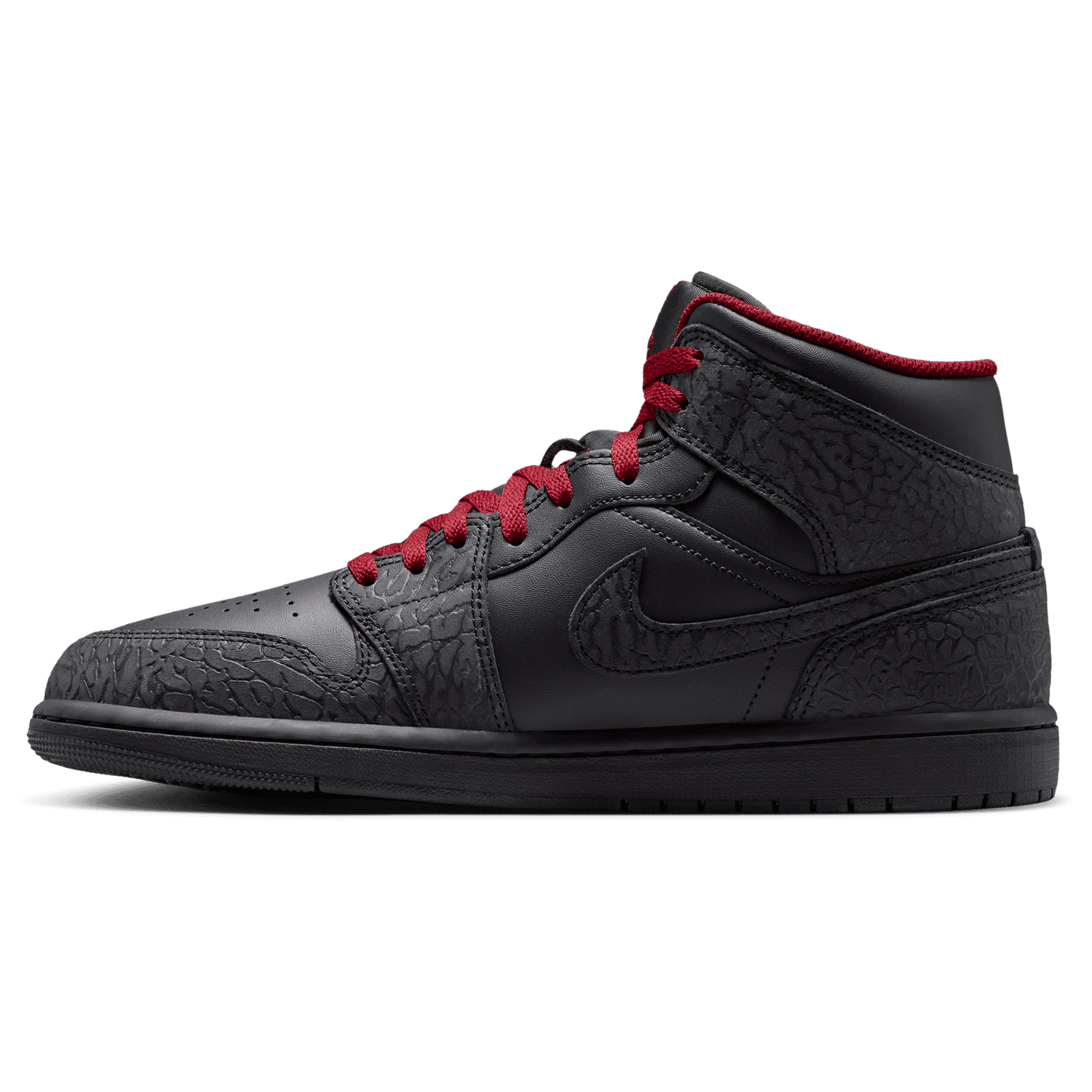 Jordan AJ 1 Mid SE - Men's - Tough Red/Black/Black