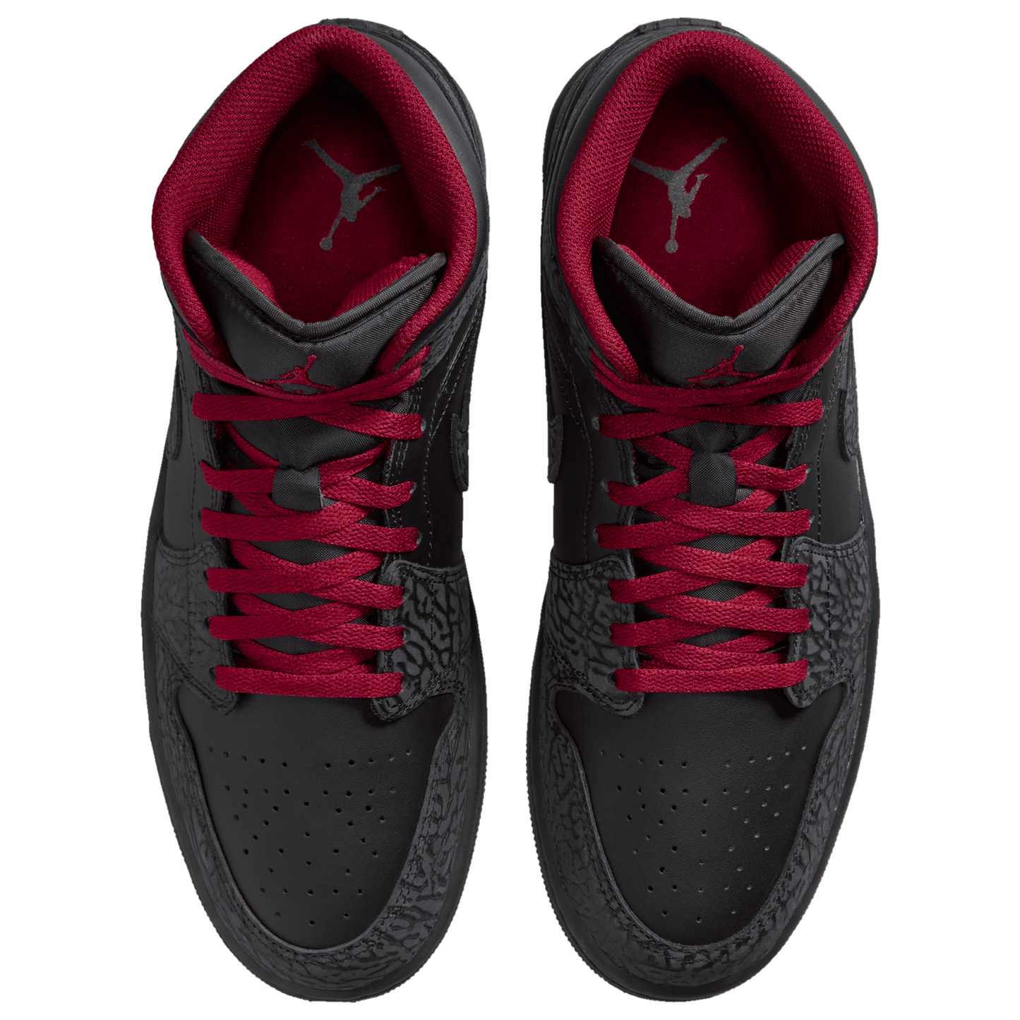 Jordan AJ 1 Mid SE - Men's - Tough Red/Black/Black