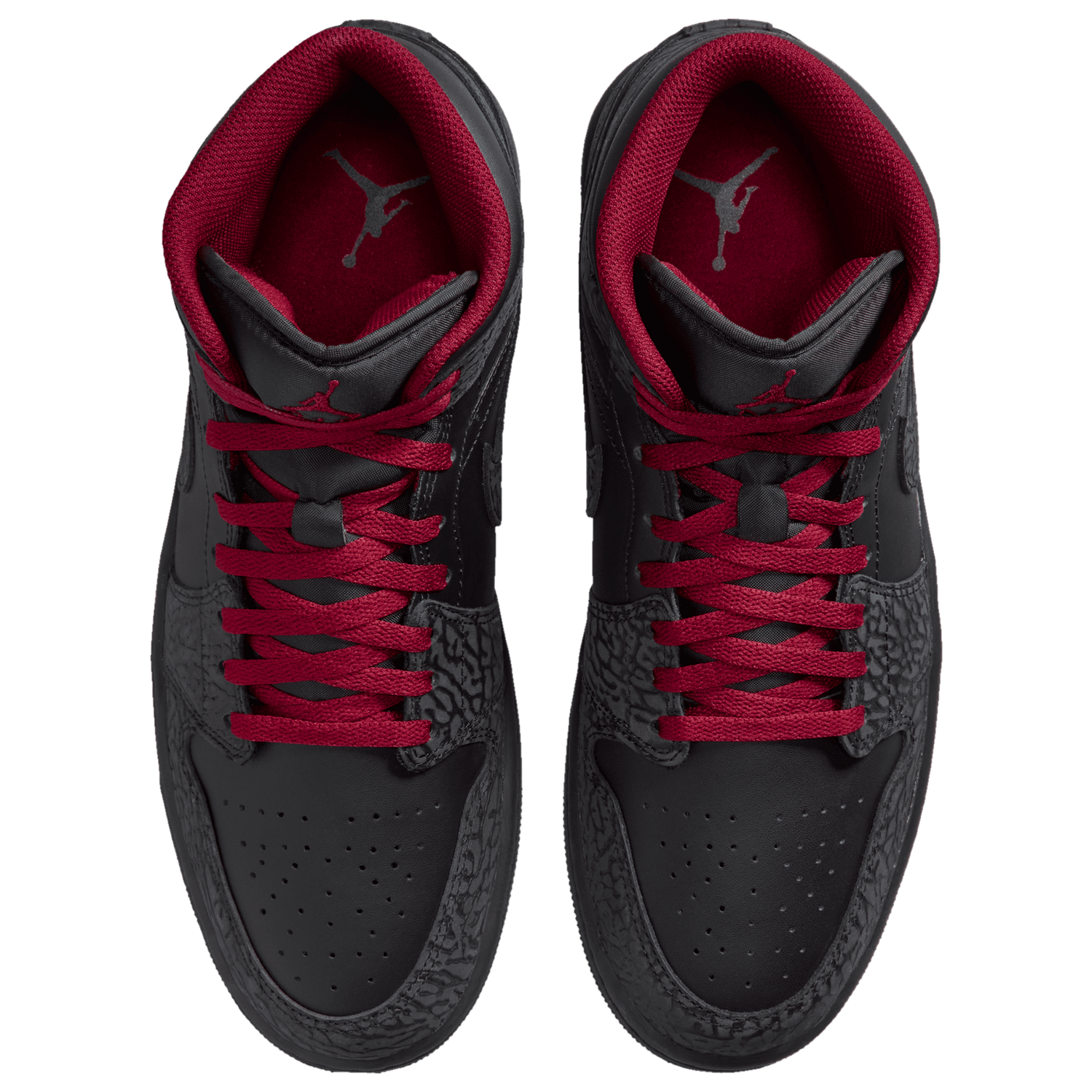 Jordan AJ 1 Mid SE - Men's - Tough Red/Black/Black