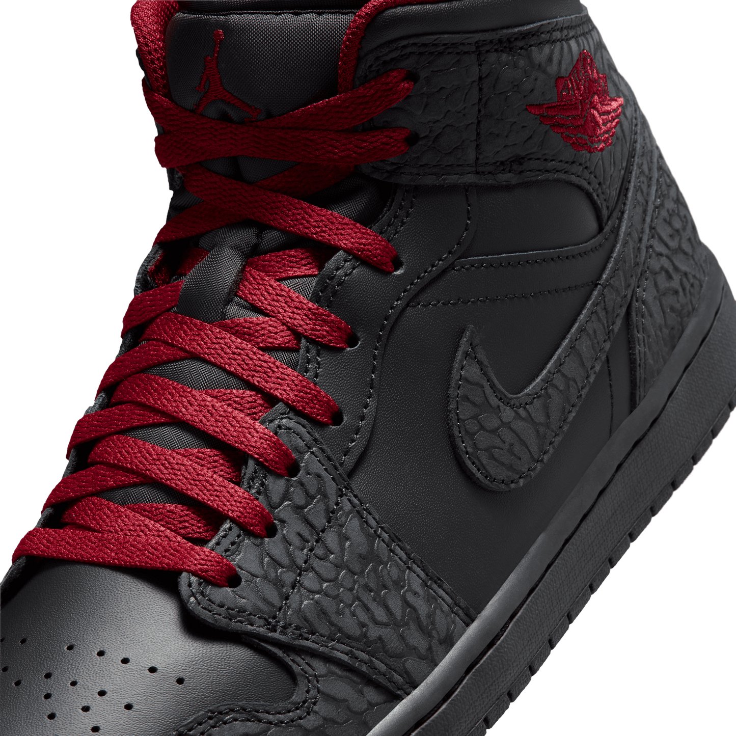 Jordan AJ 1 Mid SE - Men's - Tough Red/Black/Black