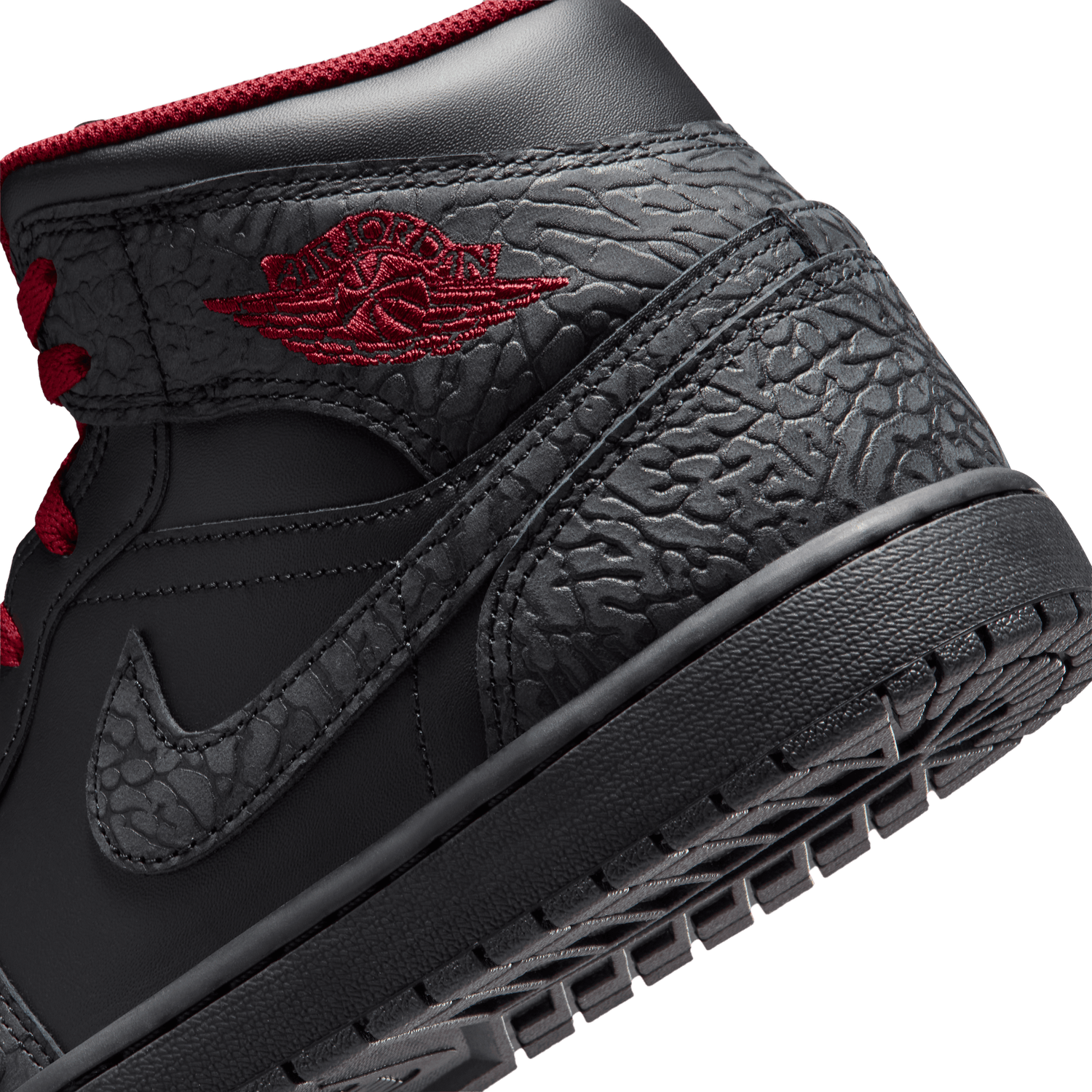 Jordan AJ 1 Mid SE - Men's - Tough Red/Black/Black