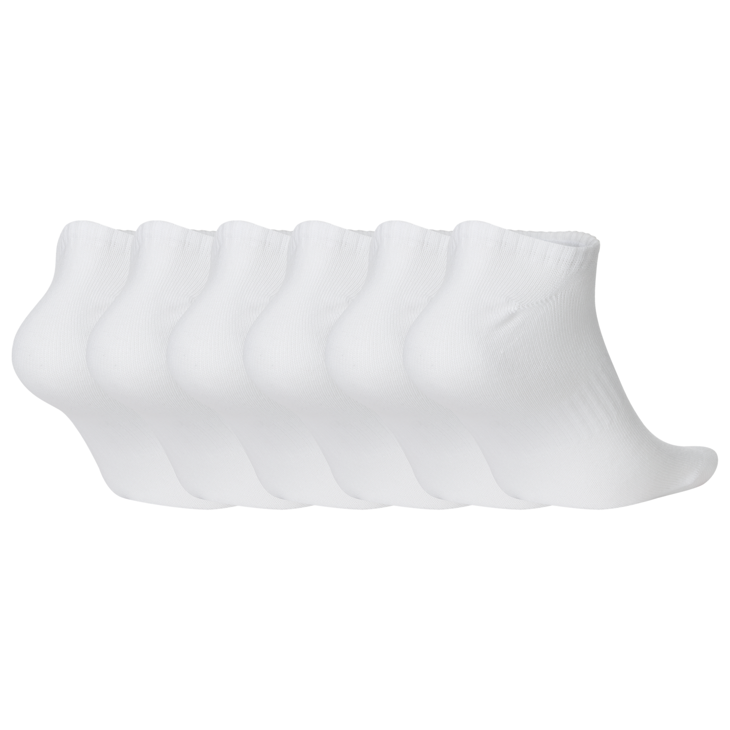 Nike Everyday Lightweight No Show Socks 6PK - Women's - White/Black
