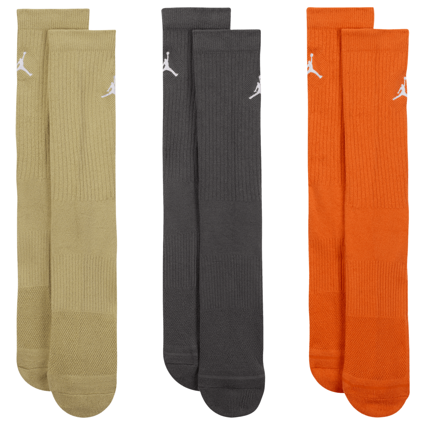 Jordan Every Day Cushioned Crew 3 Pack Socks - Men's - Starfish/Multi