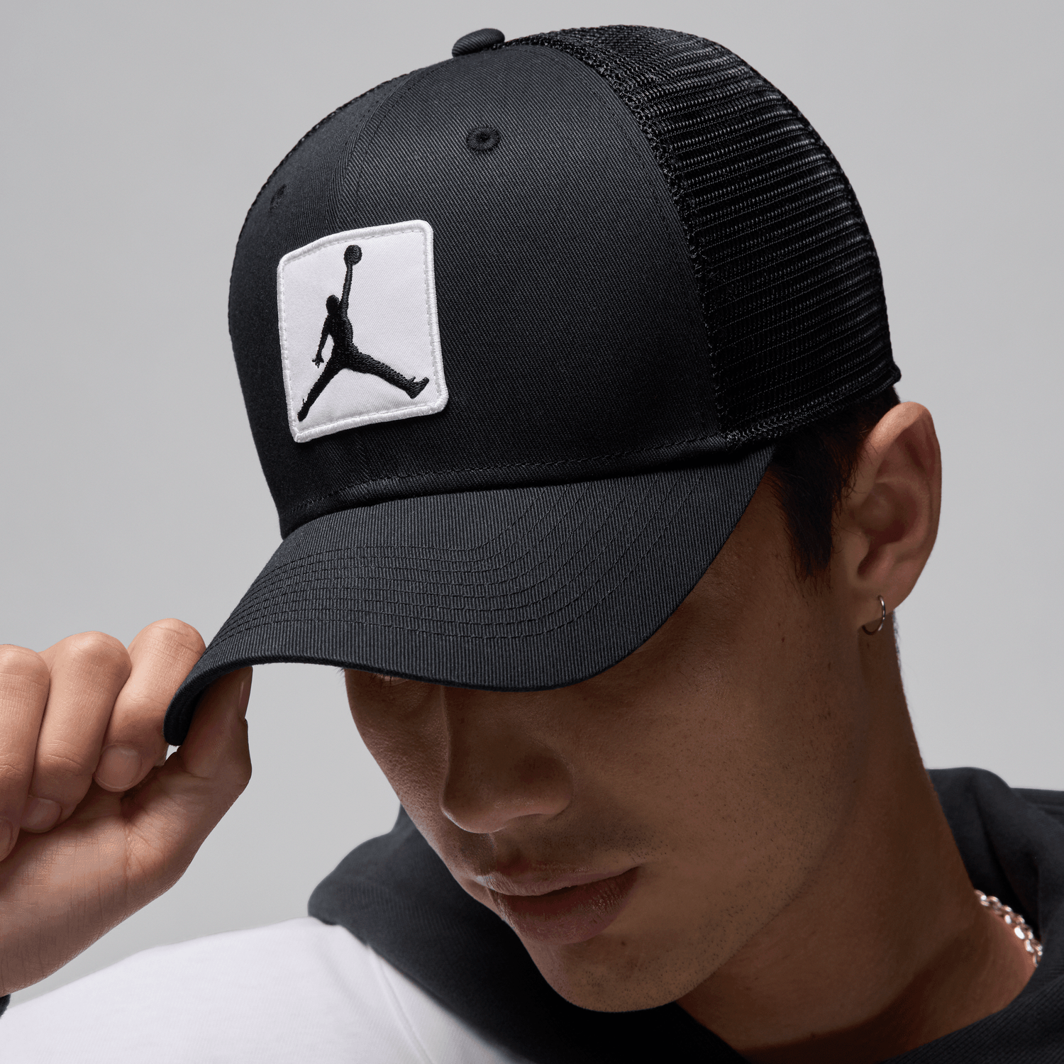 Jordan Rise Trucker Cap - Men's - Black/Wheat