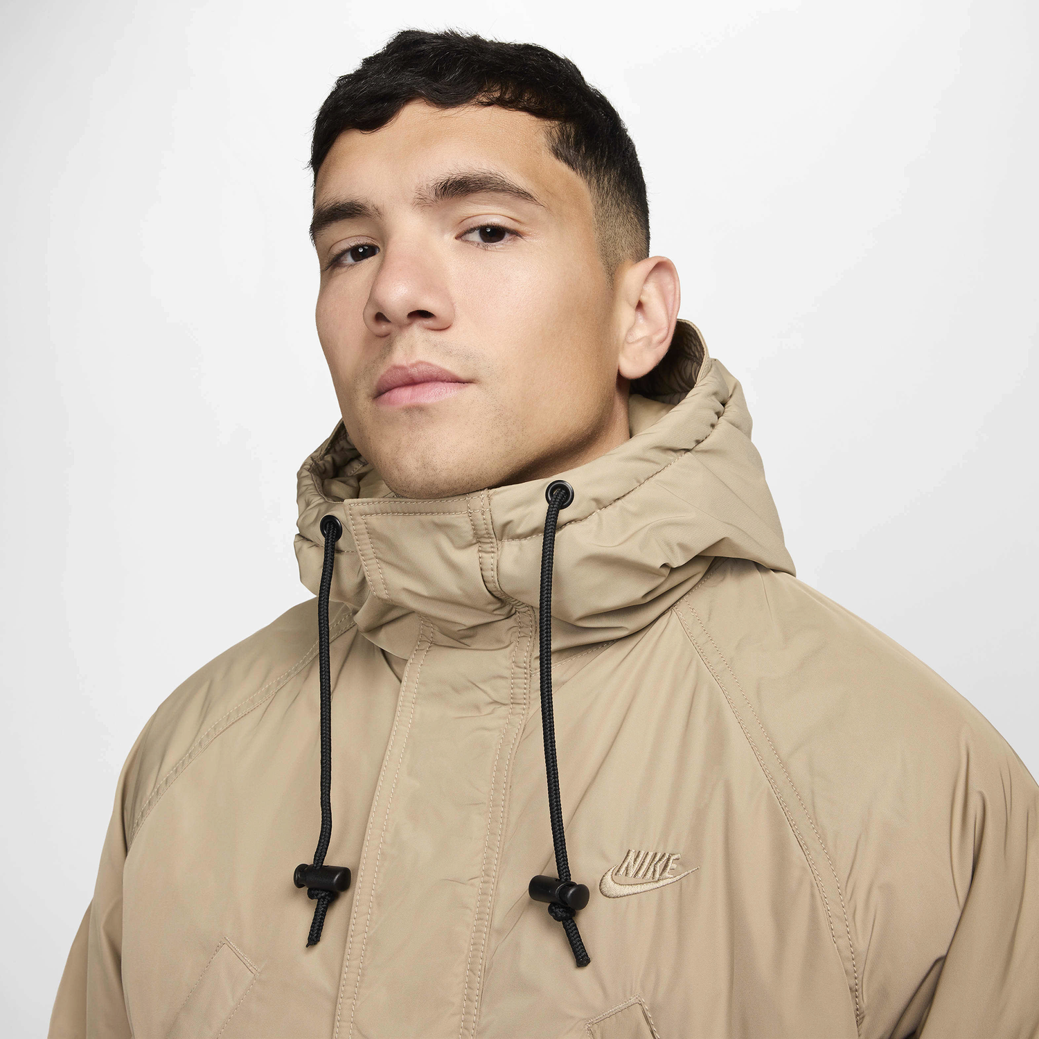 Nike Club TF Parka - Men's - Khaki/Black/Khaki