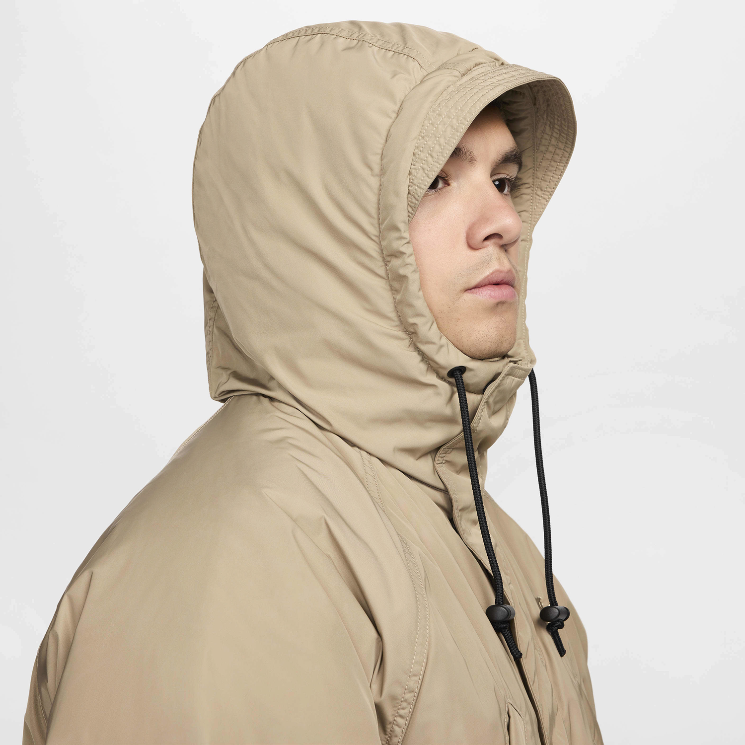 Nike Club TF Parka - Men's - Khaki/Black/Khaki