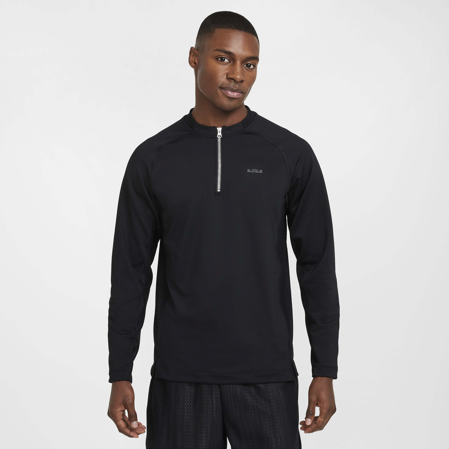 Nike LeBron James Warm DNA Half-Zip - Men's - Black/Dk Smoke Grey