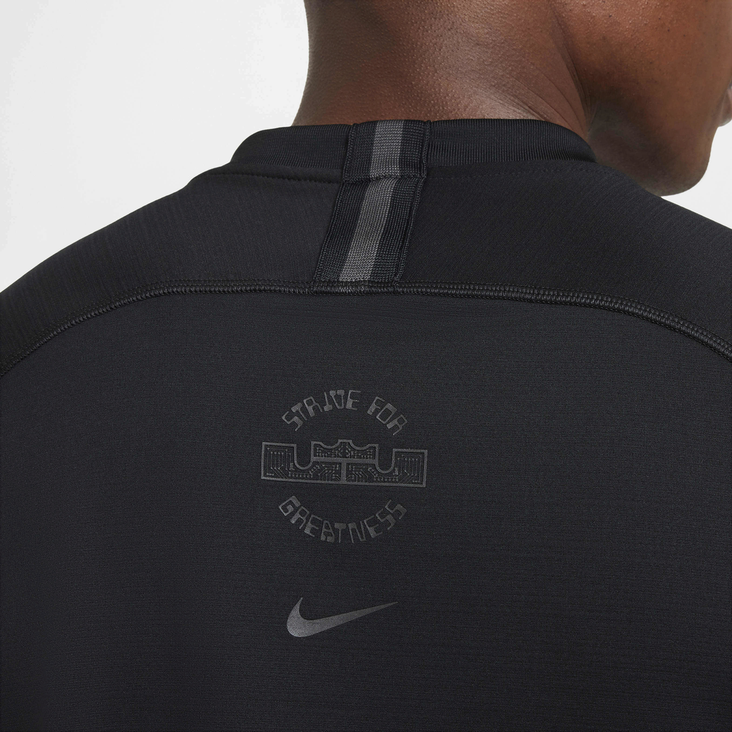 Nike LeBron James Warm DNA Half-Zip - Men's - Black/Dk Smoke Grey