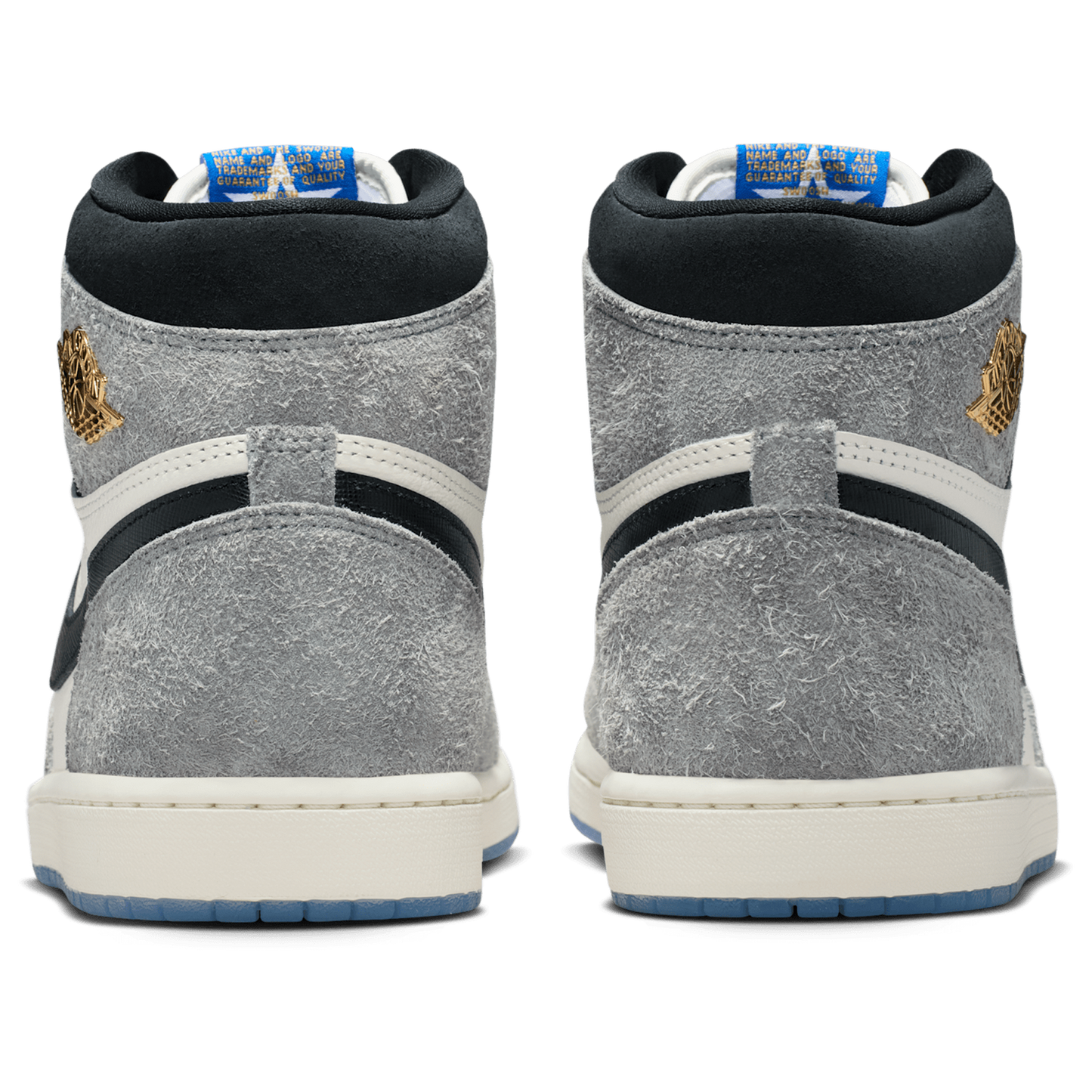 Jordan Retro 1 High OG - Men's - Cool Grey/Black/Game Royal