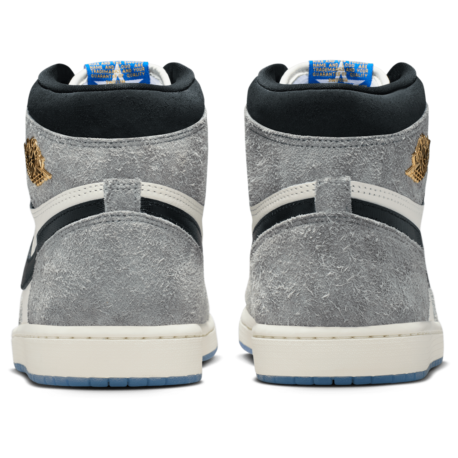 Jordan Retro 1 High OG - Men's - Cool Grey/Black/Game Royal