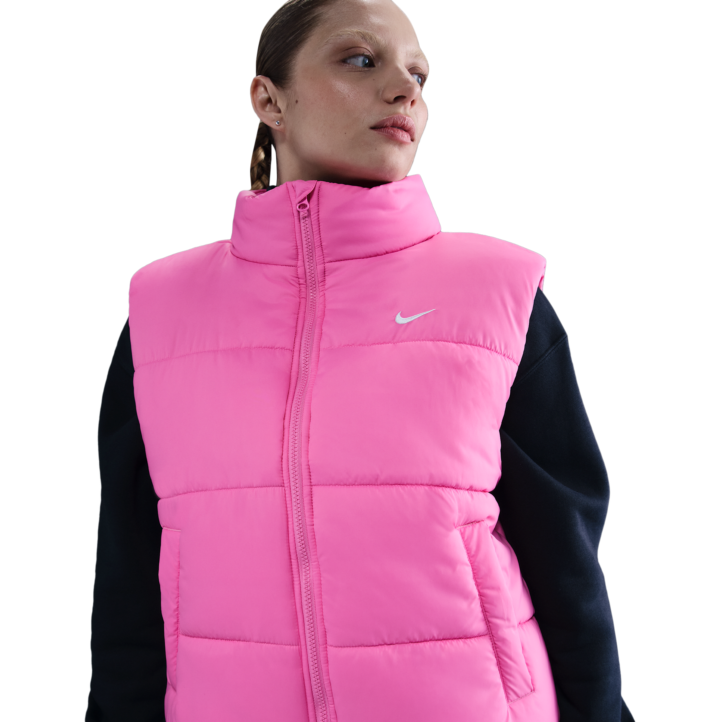 Nike NSW Therma-FIT Classic Vest - Women's - Playful Pink/White