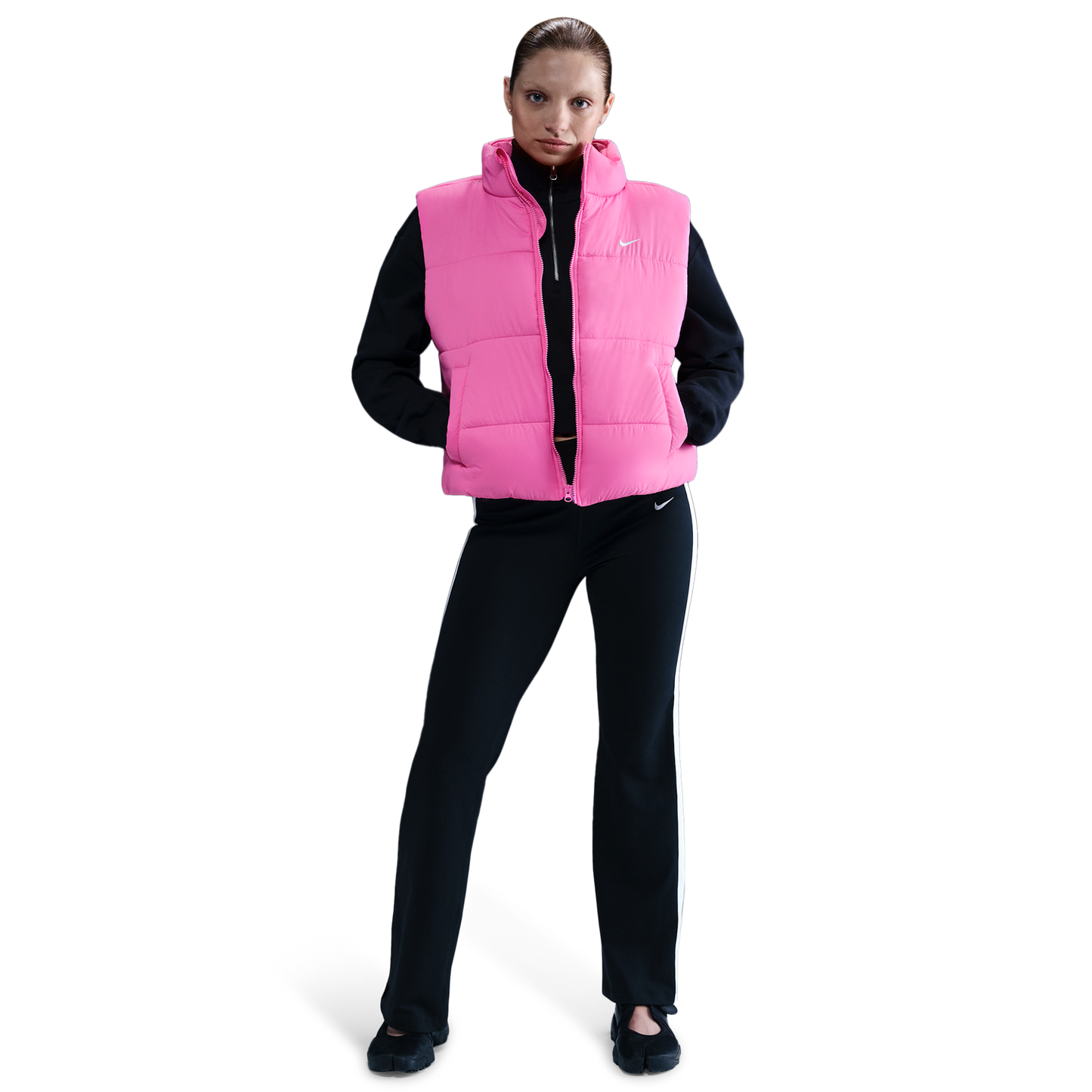 Nike NSW Therma-FIT Classic Vest - Women's - Playful Pink/White