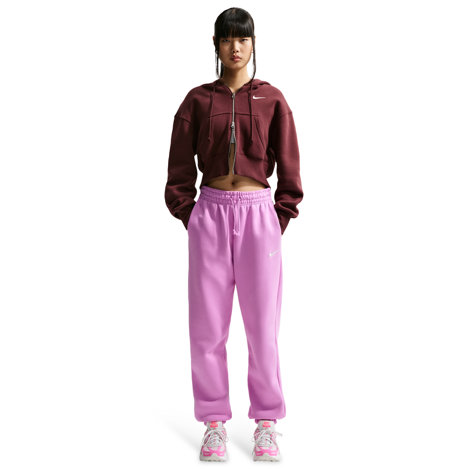 Nike Phoenix HR OS Pants - Women's - Lt Magenta/Sail
