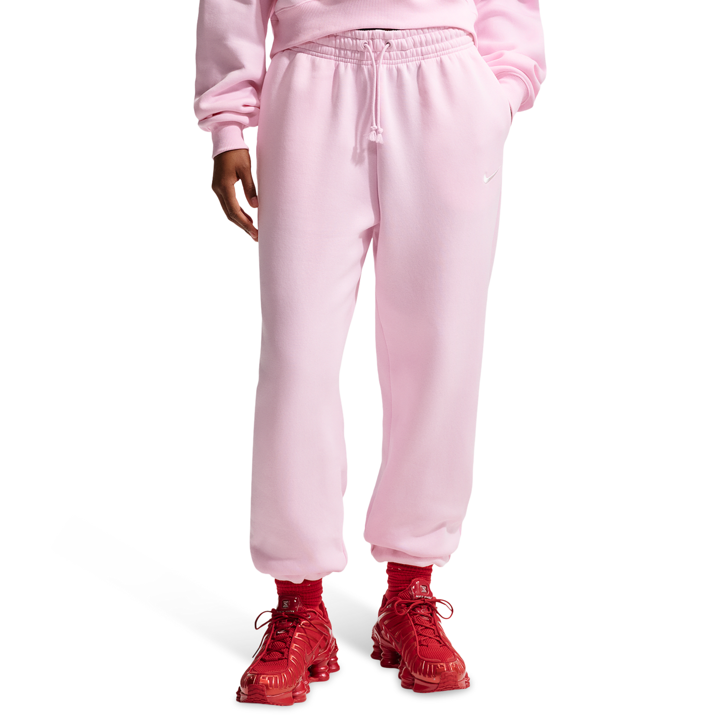 Nike Phoenix HR OS Pants - Women's - Sail/Pink Foam
