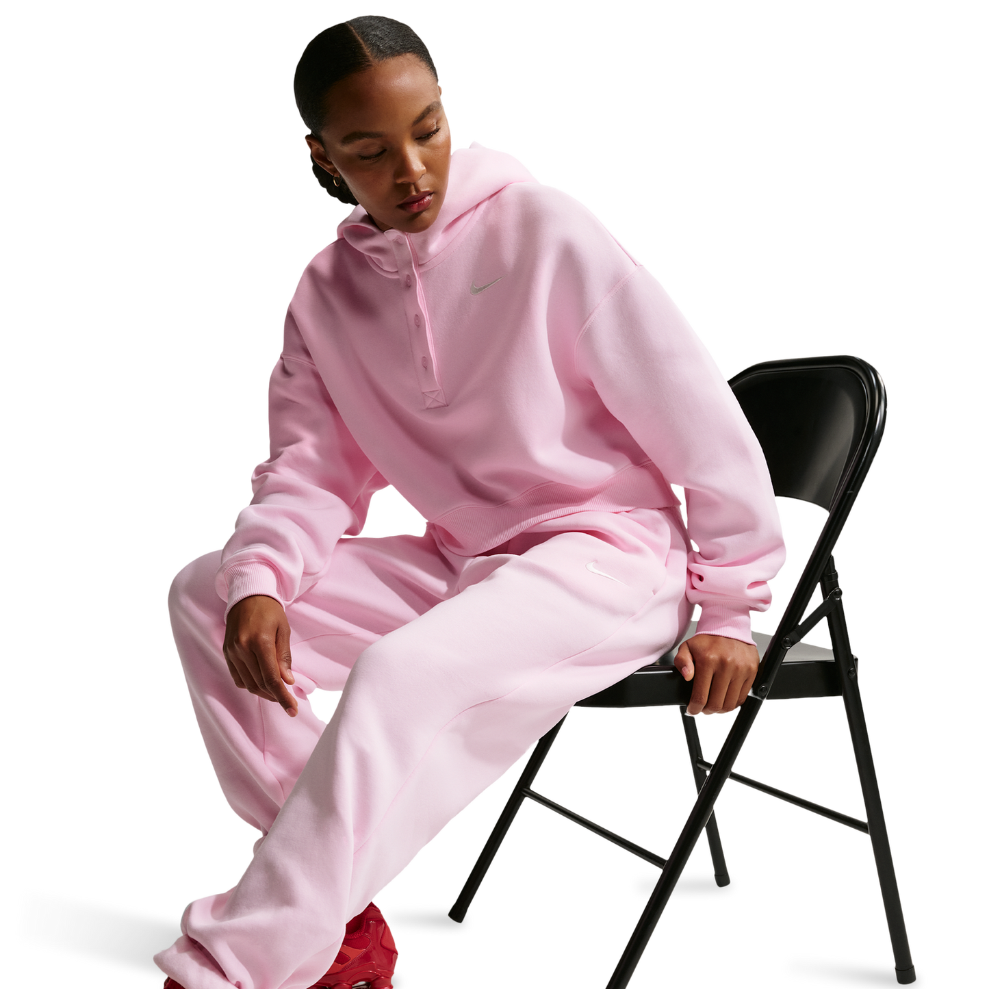 Nike Phoenix HR OS Pants - Women's - Sail/Pink Foam