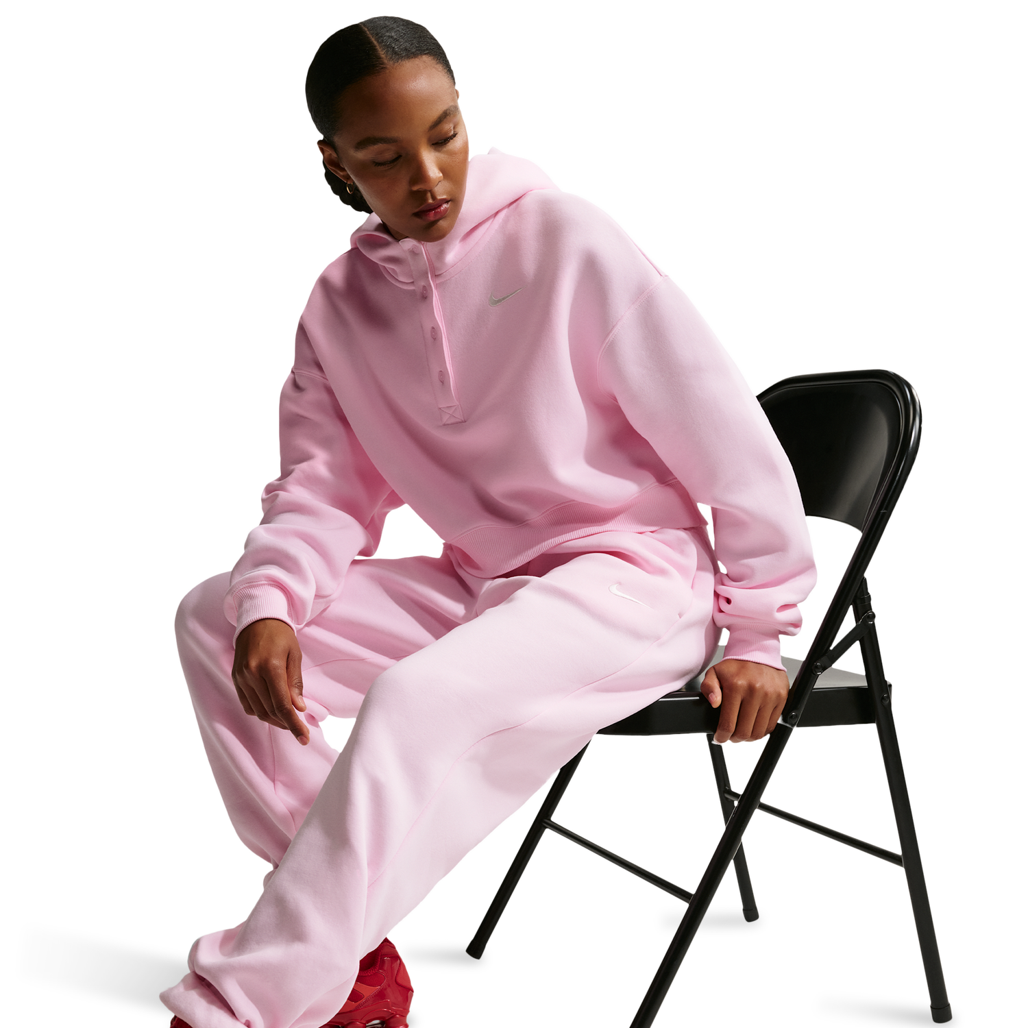 Nike Phoenix HR OS Pants - Women's - Sail/Pink Foam