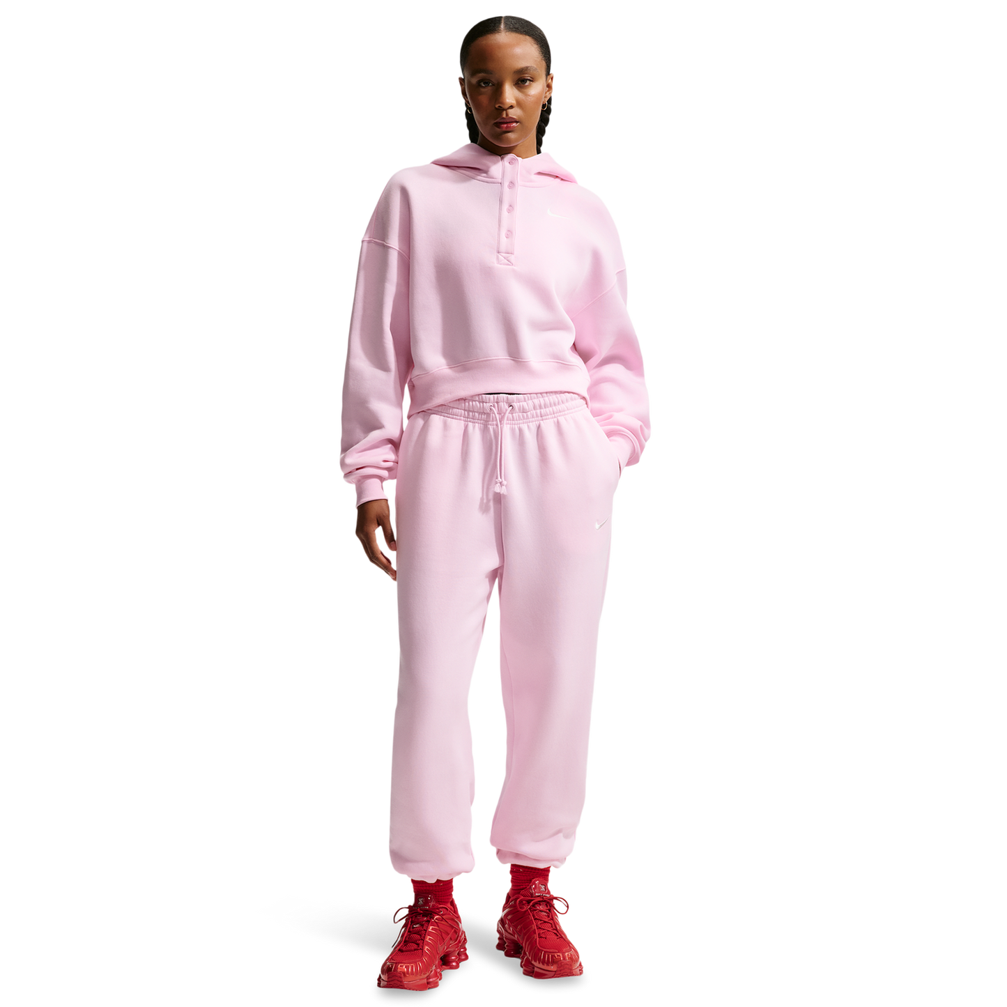 Nike Phoenix HR OS Pants - Women's - Sail/Pink Foam