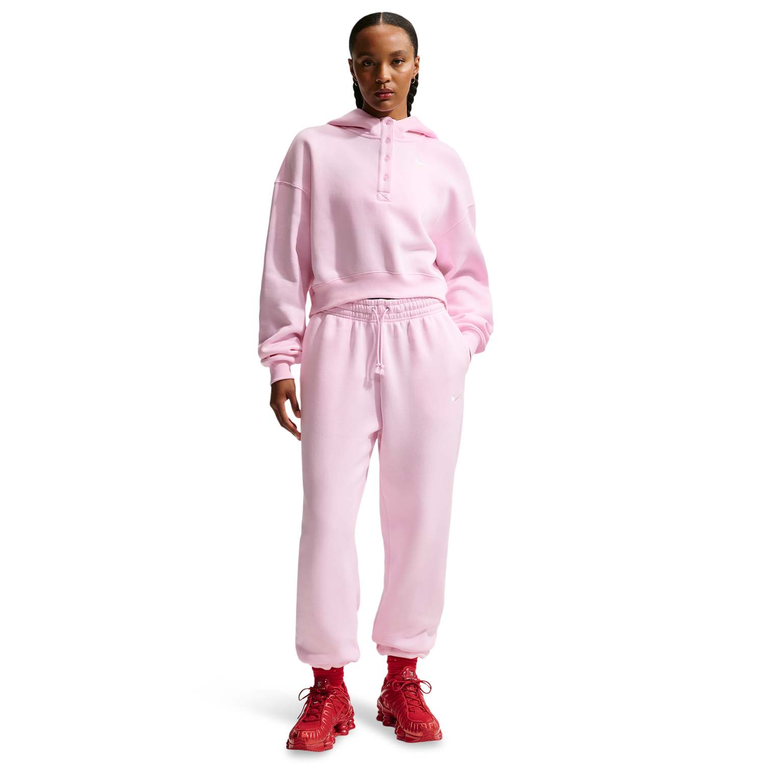 Nike Phoenix HR OS Pants - Women's - Sail/Pink Foam