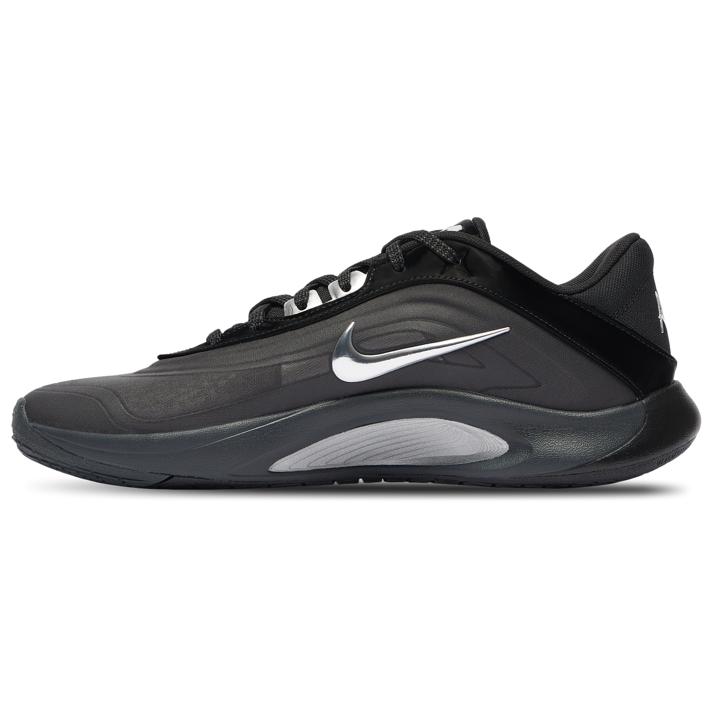 Nike A'One - Men's - Black/Metallic Silver/Dark Smoke Grey