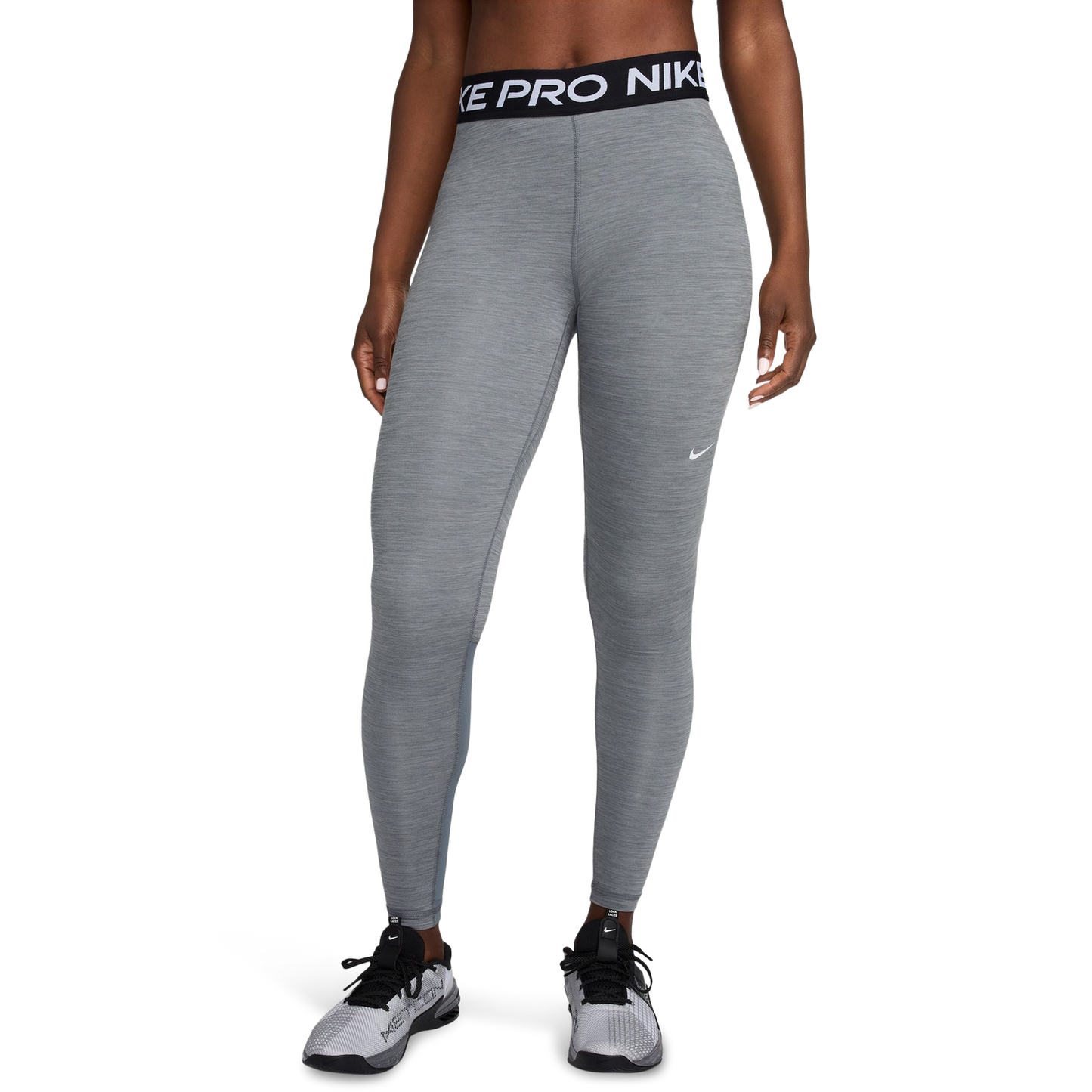 Nike Pro 365 Tights - Women's - Smoke Grey Heather/Black/White