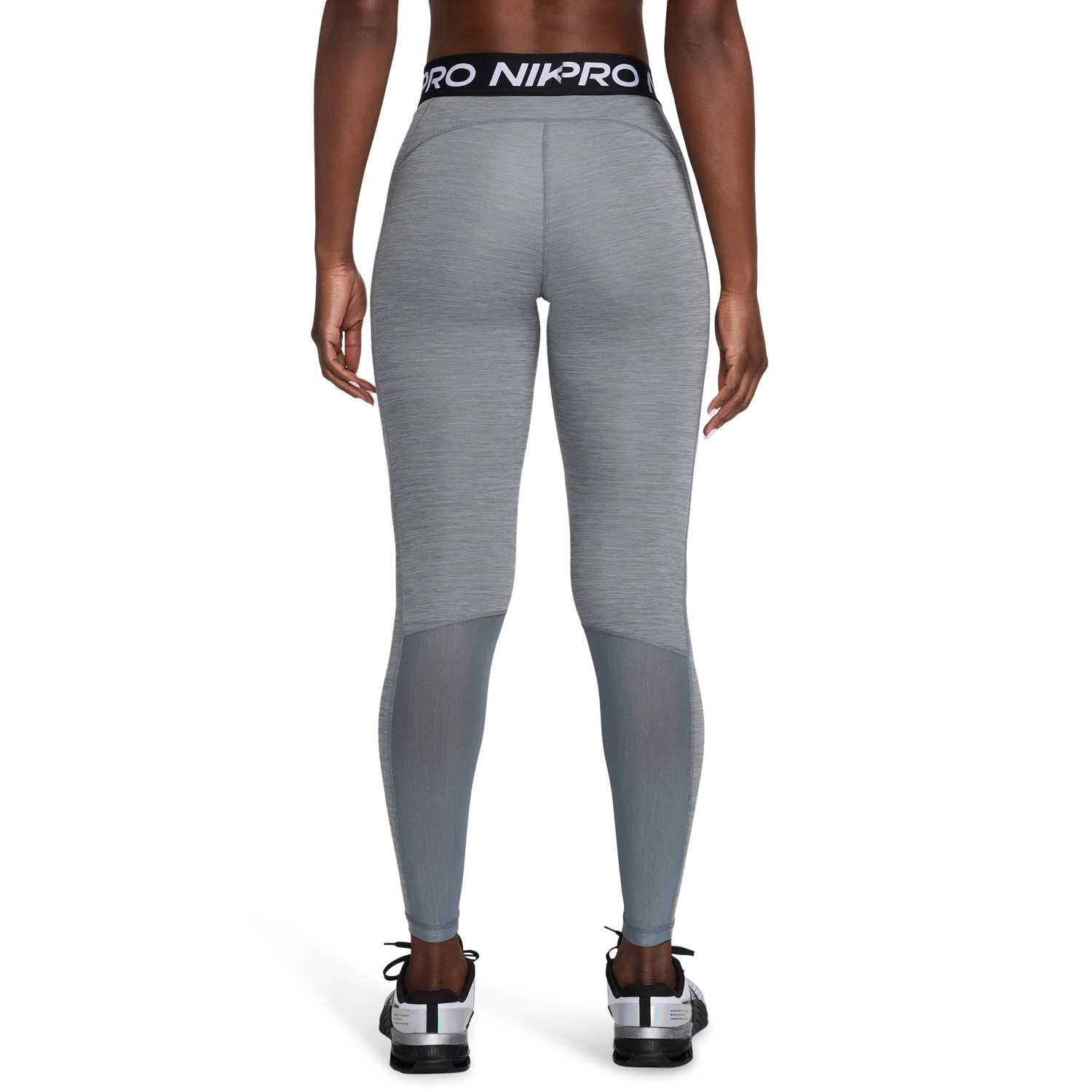 Nike Pro 365 Tights - Women's - Smoke Grey Heather/Black/White