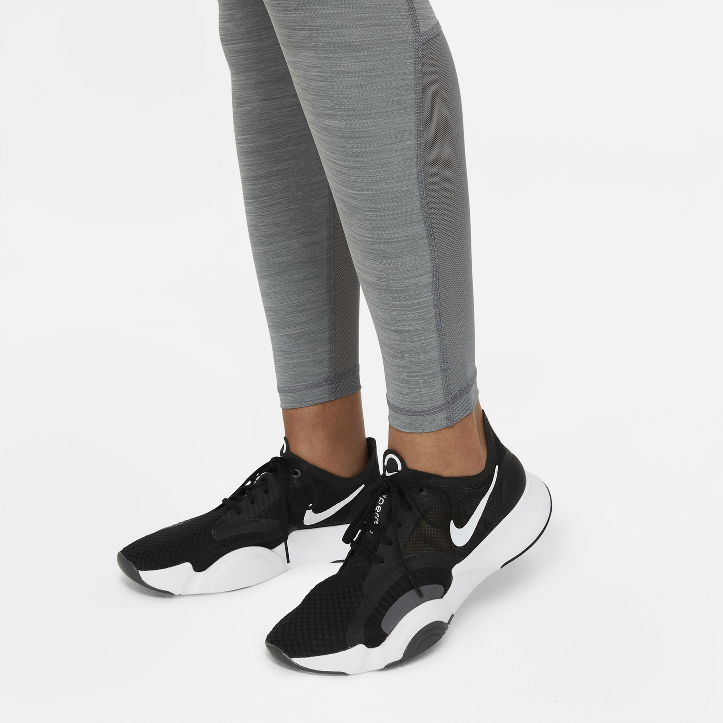 Nike Pro 365 Tights - Women's - Smoke Grey Heather/Black/White