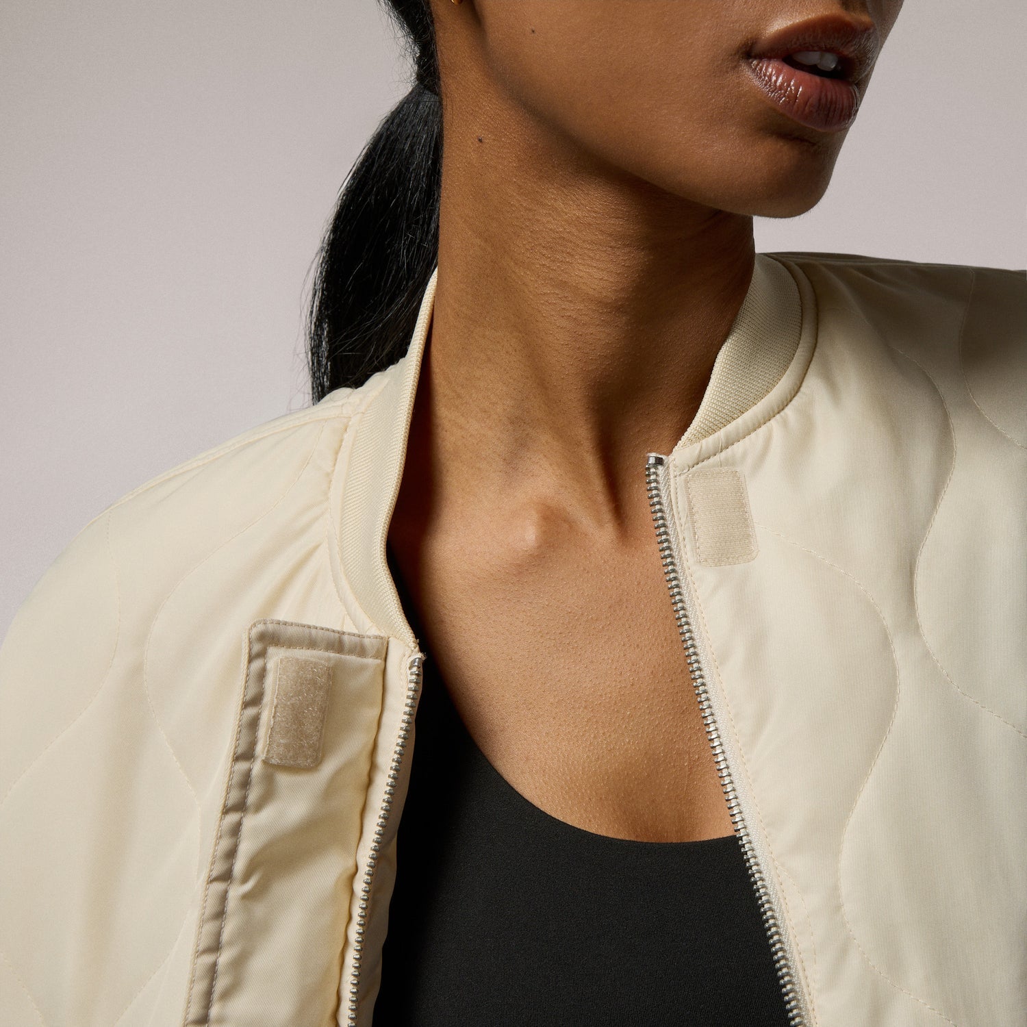 Cozi Naomi Bomber Jacket - Women's - Parchment