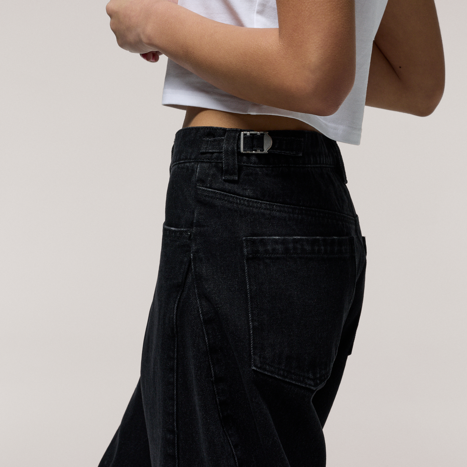 Cozi Denim Barrel Pants - Women's - Black