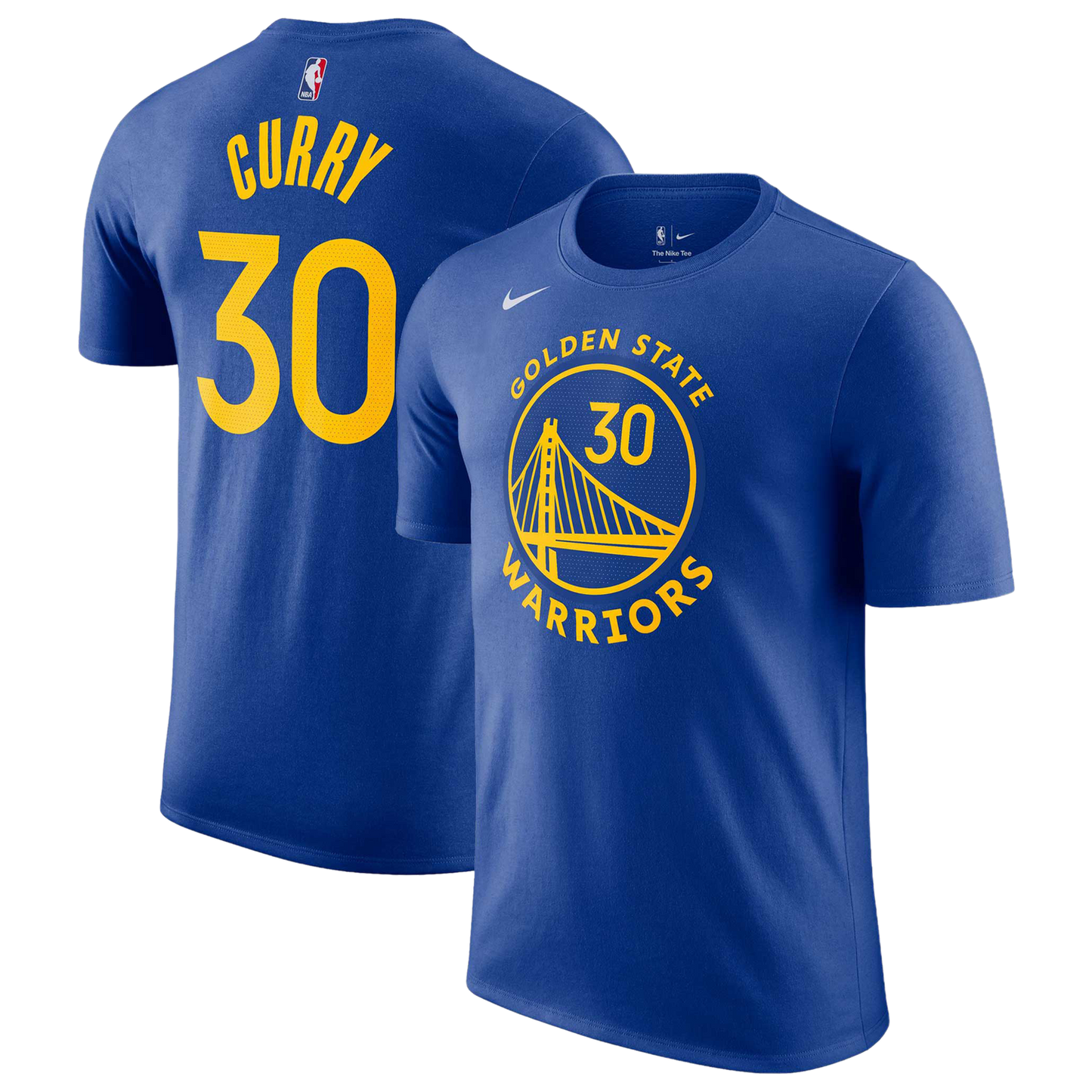 Nike Warriors Name & Number T-Shirt - Men's - Rush Blue