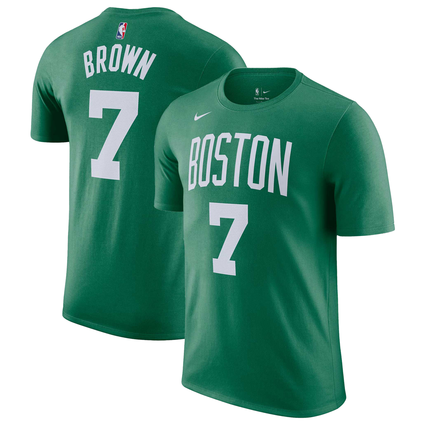 Nike Celtics Name & Number T-Shirt - Men's - White/Kelly Green