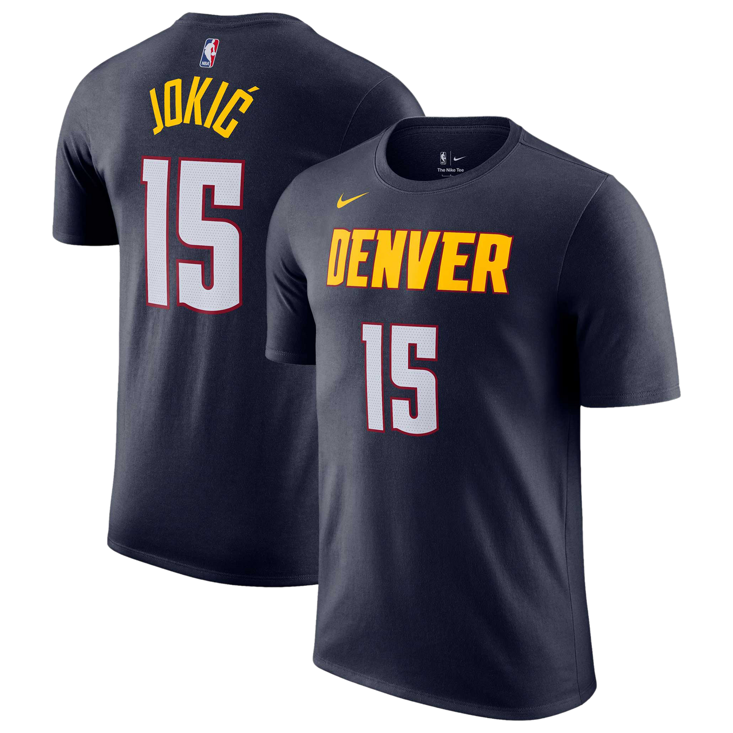 Nike Nuggets Name & Number T-Shirt - Men's - College Navy