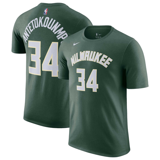 Nike Bucks Name & Number T-Shirt - Men's - Hunter Green