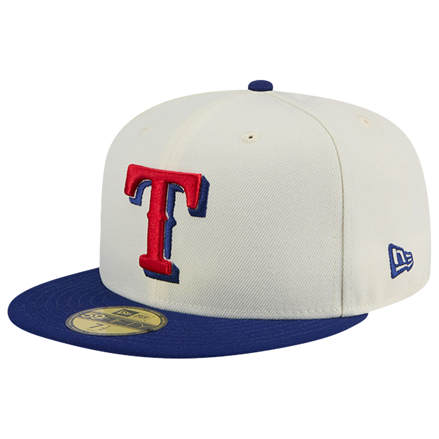 New Era Rangers Cooperstown Chrome 59FIFTY Fitted Hat - Men's - Tan/Blue/Blue/Blue/Blue/Blue