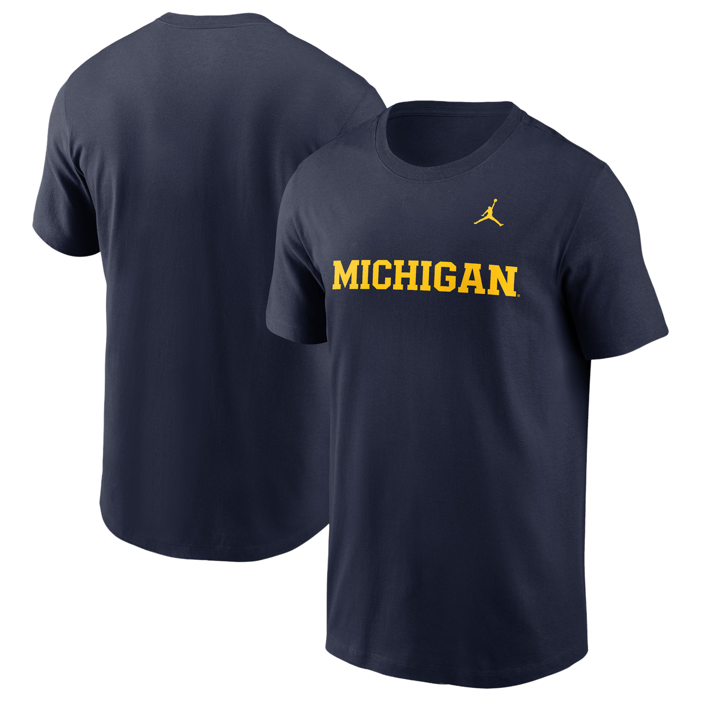 Nike NCAA Wordmark Short Sleeve T-Shirt - Men's - Navy