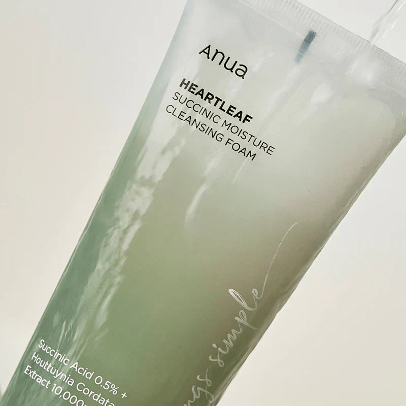 ANUA Heartleaf Succinic Moisture Espuma de Limpeza 150ml - imagem 3