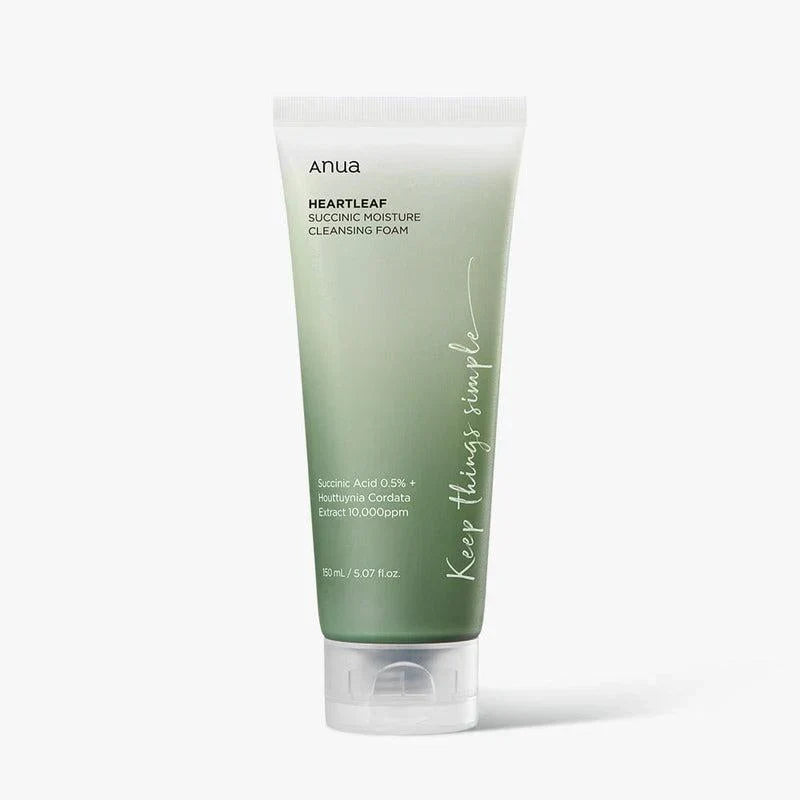 ANUA Heartleaf Succinic Moisture Espuma de Limpeza 150ml