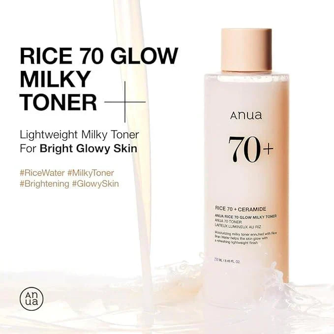Tônico leitoso Anua Rice 70 Glow 250ml - imagem 3