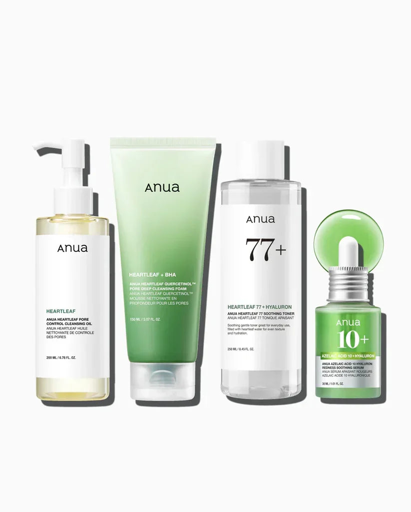Conjunto essencial calmante para vermelhidão ANUA