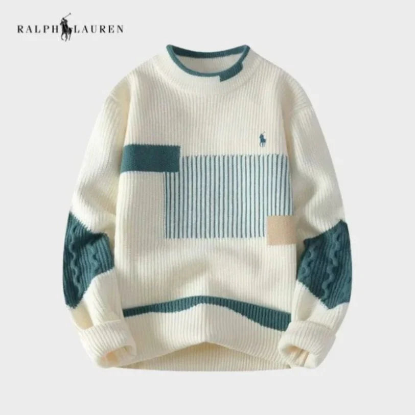 Color-Blocked Clean Lined