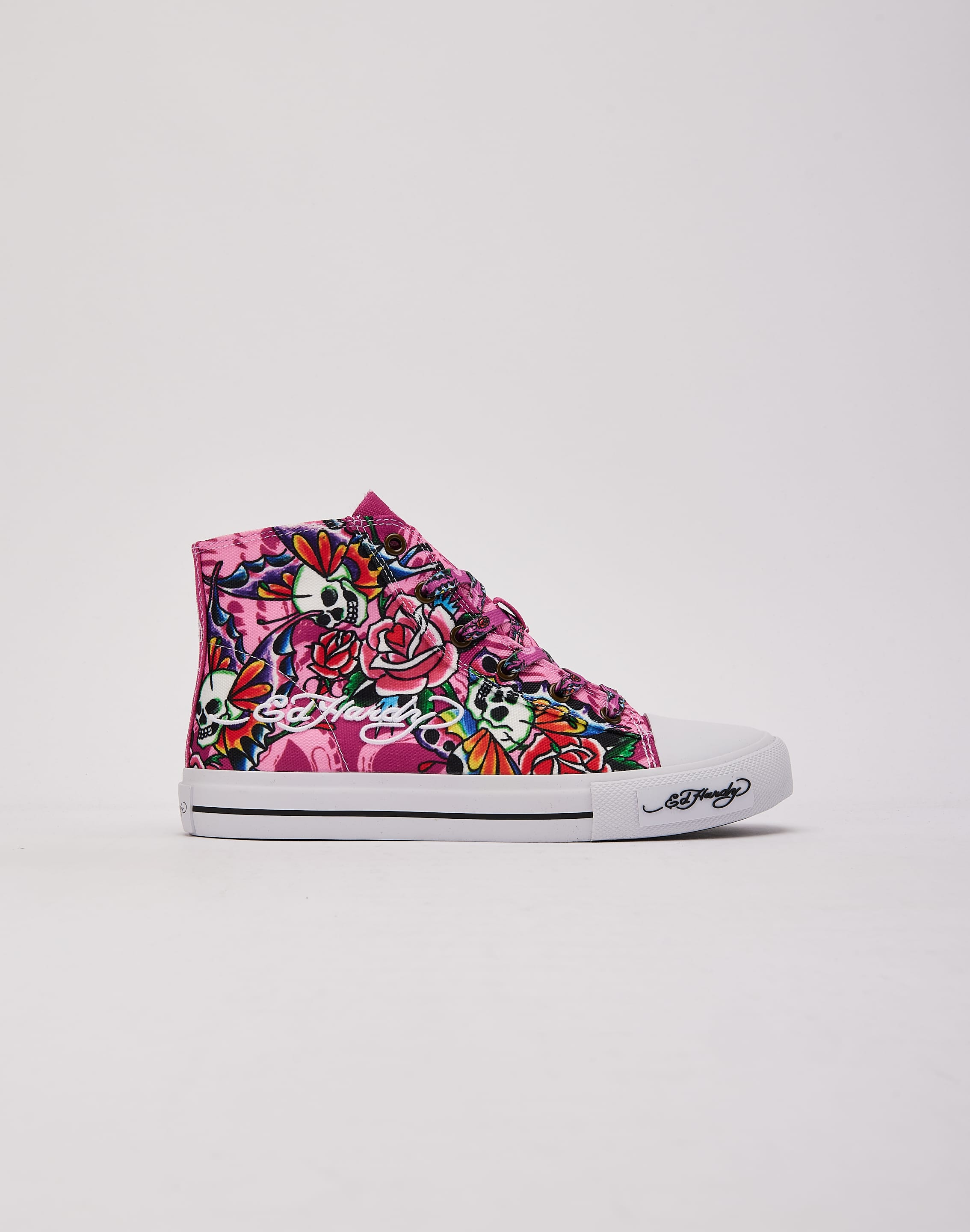 Ed Hardy Skull Butterfly Hi Grade-School