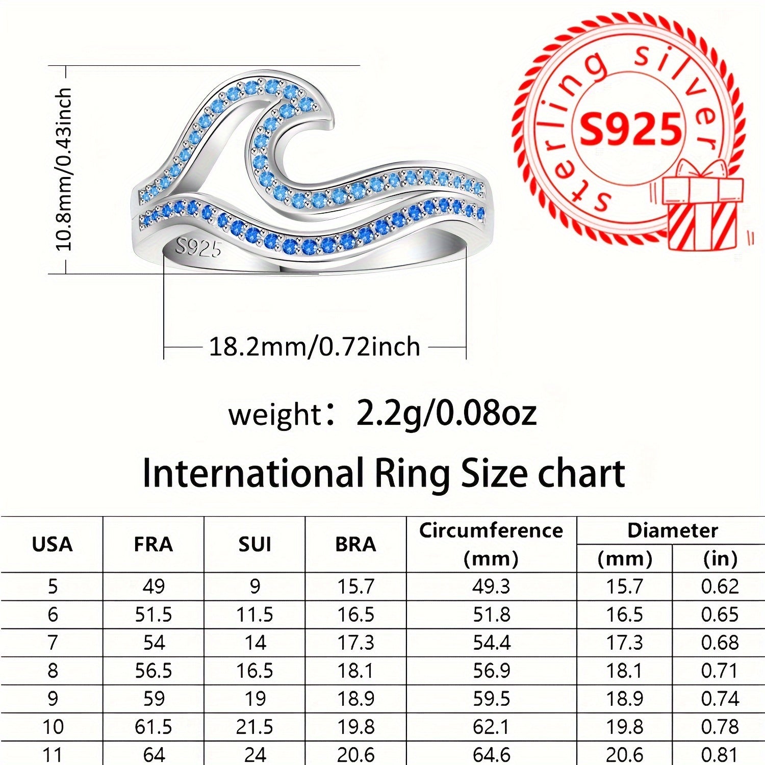 Wave Silver Ring - foto 4